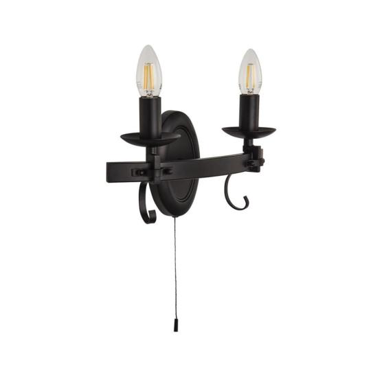 fekete kovacsoltvas olcso fali lampa mediterran klasszikus vintage kapcsolhato furdoszoba haloszoba olvasolampa folyoso etterem borozo pince vilagitas projekt lampa lameridiana spajz.jpg